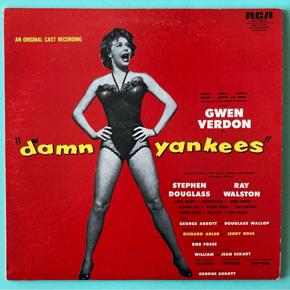 Damn Yankees Lp Vinyl Gwen Verdon  RCA Victor original cast recording Broadway
